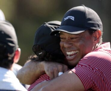 Pádraig Harrington and Tiger Woods' sons both hit holes-in-one at PNC Championship
