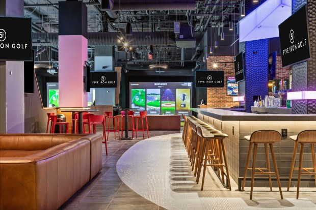 An interior view of the Five Iron Golf location in downtown Cleveland. (Photo provided by Five Iron Golf)