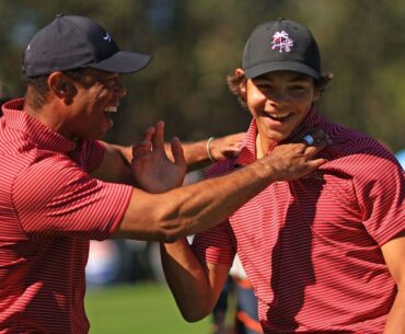 Tiger Woods trash talks his own son Charlie after first hole in one | Golf | Sport