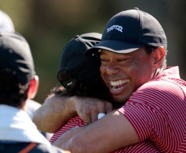 Watch Charlie Woods hit a hole-in-one at PNC Championship