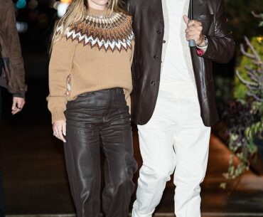 Sydney Sweeney, 27, was pictured enjoying a night out with her fiance Jonathan Davino, 41, and actress Sofia Vergara, 52, in New York City on Sunday