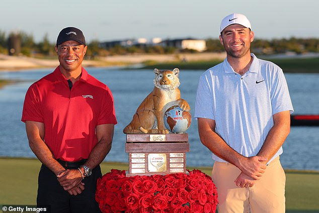 Tiger Woods (left) had also spoken out against the decision to pay the players for participating