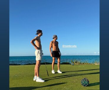 Tom Brady ended his 2024 with a shirtless round of golf with 17-year-old son Jack