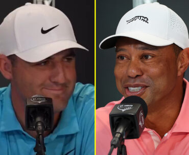 Scottie Scheffler cracks up media room with sarcastic answer to Tiger Woods prize money question