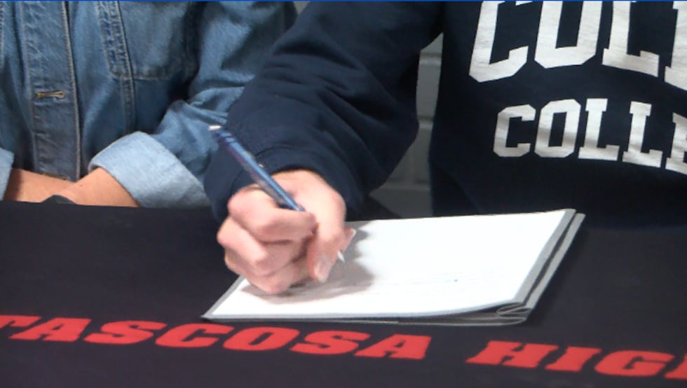 Grant Young puts pen to paper for Collin College