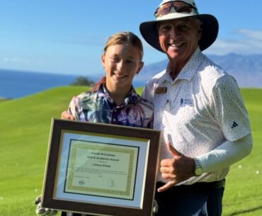 Maui teen golfer is recipient of $1,000 Claude Brousseau Golf and Academic Award : Maui Now