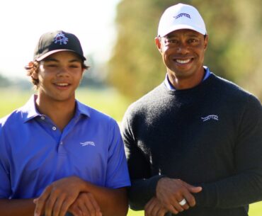 'We never stop' - Tiger Woods on his and son Charlie's 'needling' as they play together for fifth time