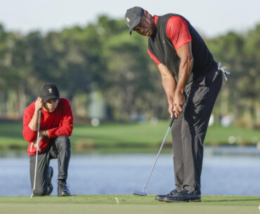 Tiger Woods' immediate goal: Keep his son from beating him in golf for 18 holes