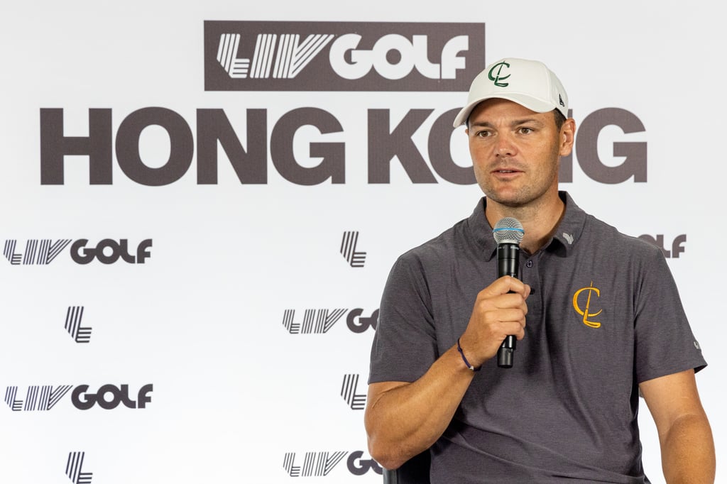 Captain Martin Kaymer of Cleeks GC speaks at a press conference during the first round of LIV Golf Hong Kong. Photo: LIV Golf