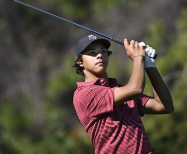 Charlie Woods, 15, upstages superstar dad with ace at Orlando