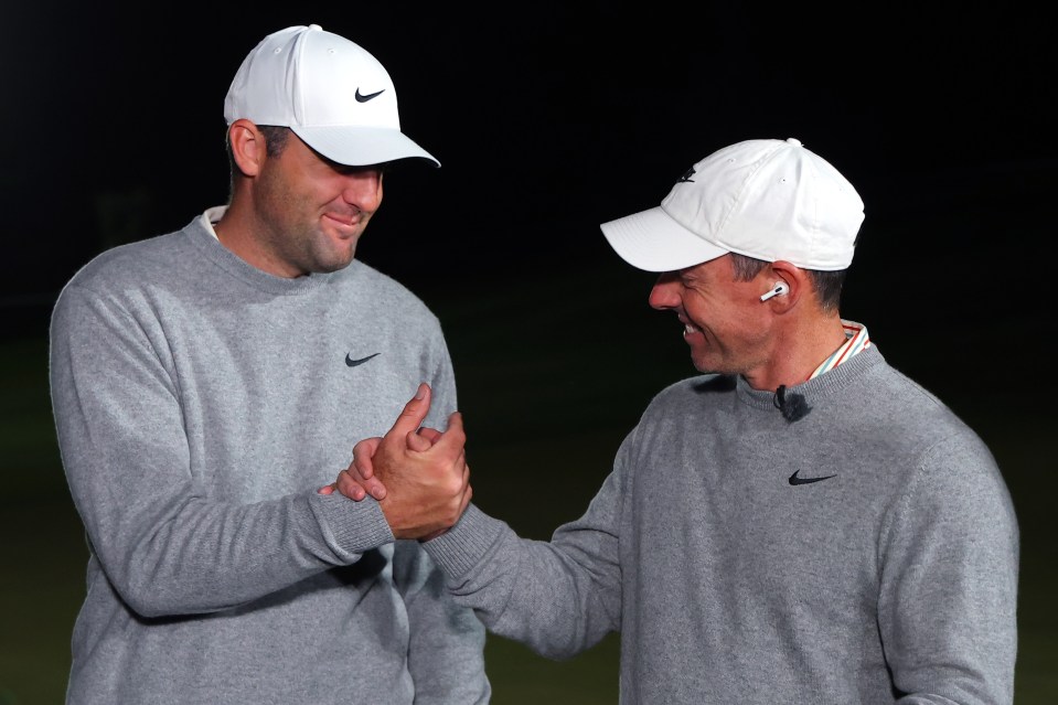 McIlroy and Scottie Scheffler won The Showdown in Las Vegas