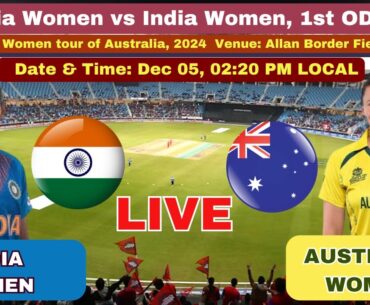 INDIA-W vs AUSTRALIA-W LIVE 1st ODI ! IND-W vs AUS-W LIVE 1st ODI ! TODAY CRICKET LIVE ! SportSphere