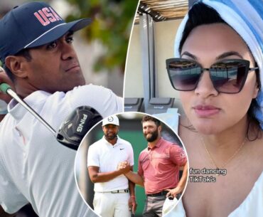 Tony Finau's wife reacts to LIV Golf rumors with new TikTok video