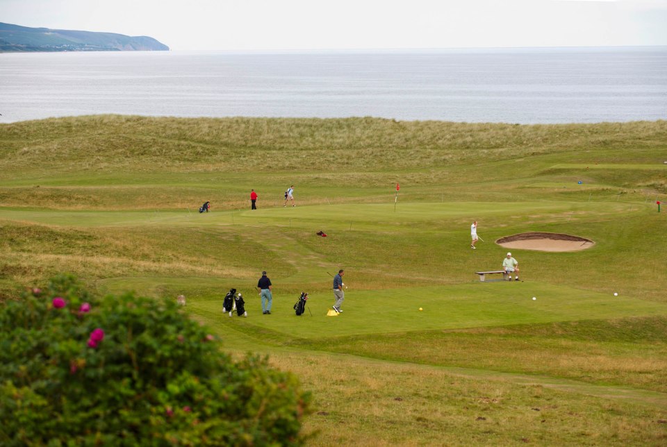 The hotel is almost right on the first tee of Brora Golf Course