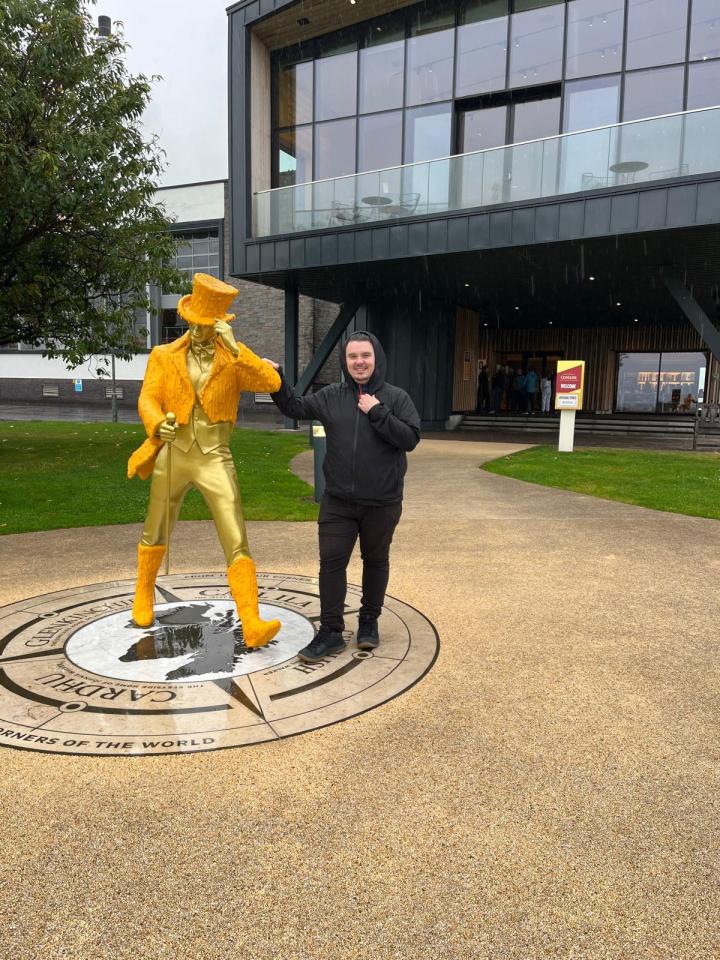 The weather didn't dampen Jonathon's visit to Clynelish distillery