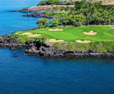 The Mauna Kea Golf Course underwent renovations that included new seashore paspalum grass on its greens and fairways. (Photo Courtesy: Mauna Kea Golf Course)