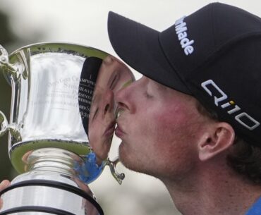 Golfer Ryggs Johnston given champion's welcome in return to Libby