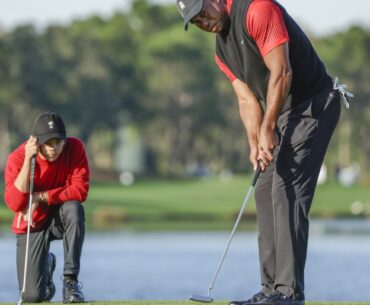 Tiger Woods' immediate goal: Keep his son from beating him in golf for 18 holes