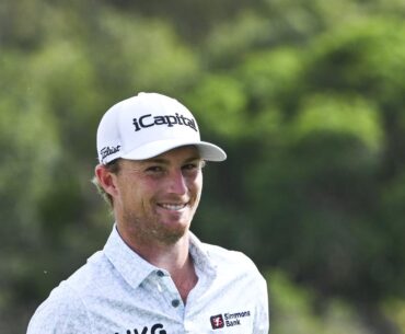 The Sentry, live scores, scoreboard, leaderboard, Will Zalatoris muscles, Will Zalatoris looks like Happy Gilmore’s caddie, Tom Hoge, Hideki Matsuyama