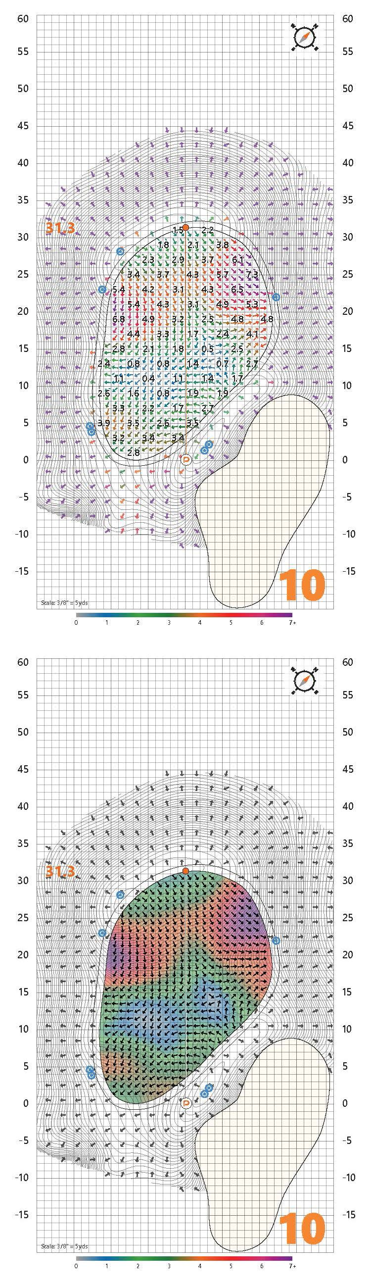 The PuttView yardage book for Sea Island Golf Club’s Seaside Course, site of The RSM Classic on the PGA Tour (Courtesy of PuttView)