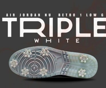 Air Jordan NU Retro 1 Low TRIPLE WHITE 2025 DETAILED LOOK
