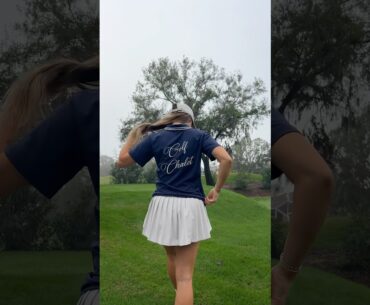 Golf girl outfit of the day 🏌🏼‍♀️🌲🩵 #golfgirl #golf #ootd