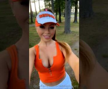 Favorite Golf Girl #grace #gracecharis #golf #golfcourse #golfing #golflife #golfgirl #golfclub