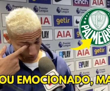 CHAPÉU NO VASCO! OLHA OQUE O RICHARLISON FALOU APÓS ACERTO COM O PALMEIRAS! NOTICIAS DO PALMEIRAS