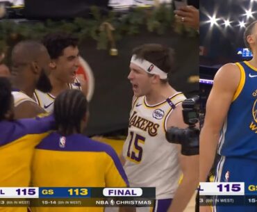 Austin Reaves GAME WINNER vs Warriors after Steph Curry hits back-to-back threes