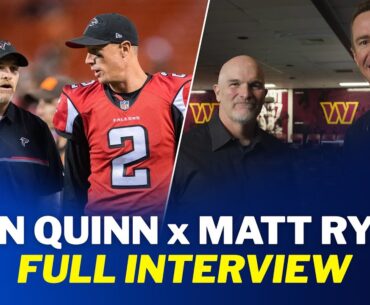 Matt Ryan reconnects with Commanders HC Dan Quinn | FULL INTERVIEW | NFL Today