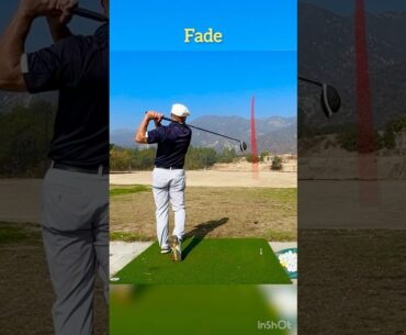 I allow my club to cross the line at the top to hit this fade.