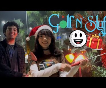 Playing Mini Golf With Random Lady + Gift Exchange! (Re-upload)