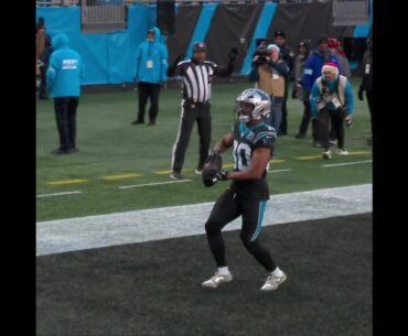 Chuba Hubbard rushes for a 21-yard touchdown vs. Arizona Cardinals