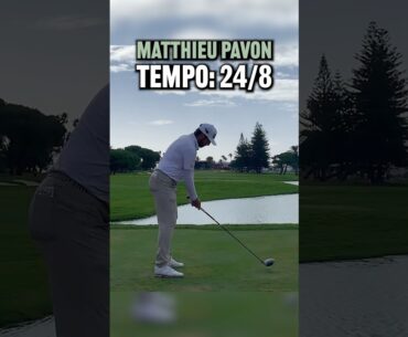 Is Matthieu Pavon’s golf swing Tour Tempo in 2024? #golf