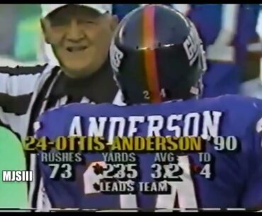1990 week 7 Phoenix Cardinals at New York Giants