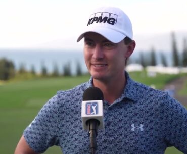 Maverick McNealy Discusses Performance at 2025 The Sentry | Friday Flash PGA Tour Interview