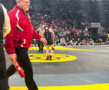106 lbs D1 State Final Brandon Bickerton, Highland vs Ayden Dodd, Perrysburg