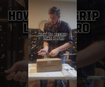 How to regrip golf club like a pro at home #golf #golftips