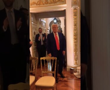 President Trump and Sylvester Stallone at Trump International Golf Club, Palm Beach