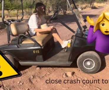 Chaotic golf carting vlog