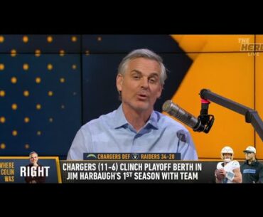 THE HERD | Colin Cowherd Was RIGHT, Justin Herbert And Harbaugh Are ELITE With Chargers | NFL