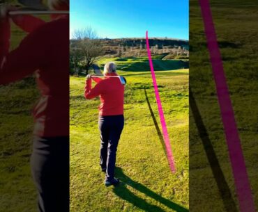 Lady golfer teases her husband in the New Year