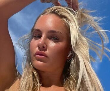 Charley Hull Turns Heads in a Stunning Bra-less All-White Outfit