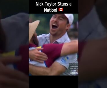 Nick Taylor Drains it From 72 Feet To Win Canadian Open!
