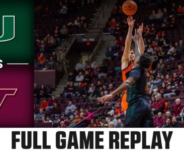 Miami vs. Virginia Tech Full Game Replay | 2024-25 ACC Men's Basketball