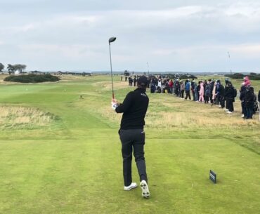 386 Yard Drive! Nicolas Colsaerts Golf Swing St Andrews 2024 Dunhill Links Day 4 Hole 3