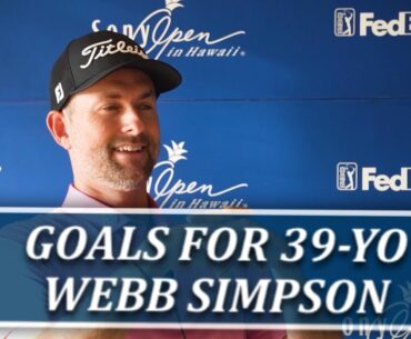 What Are 39-Year Old Webb Simpson's Goals w/ New PGA Tour Landscape (Only 100 Cards?)