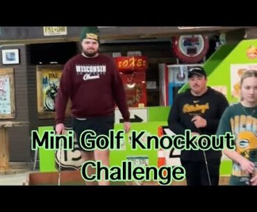 Mini Golf Knockout Challenge (5 Players) MUST WATCH!!