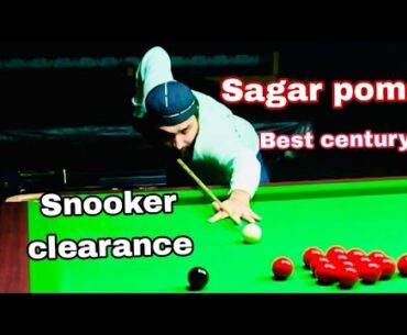Sagar poma Best takkar Century | Snooker clearance | Snooker & TikTok star Sagar poma | Live MSF