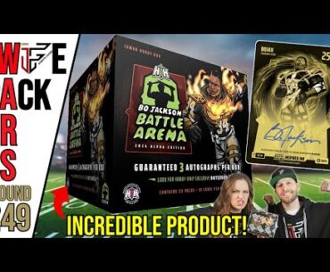 CHECK THIS OUT! 2024 Bo Jackson Battle Arena Jumbo Hobby Box (3 AUTOS!) | Wife Pack Wars - Round 249